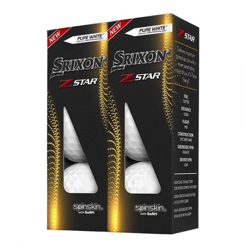 Balles Srixon - ZStar Pure White