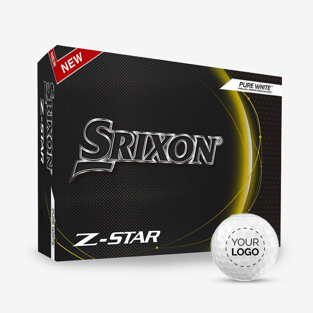 Balles Srixon ZStar Pure White - personnalisées