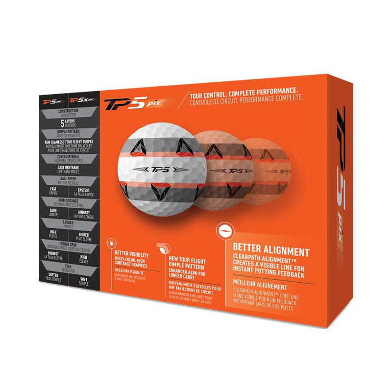 Balles Taylormade - TP5 Pix