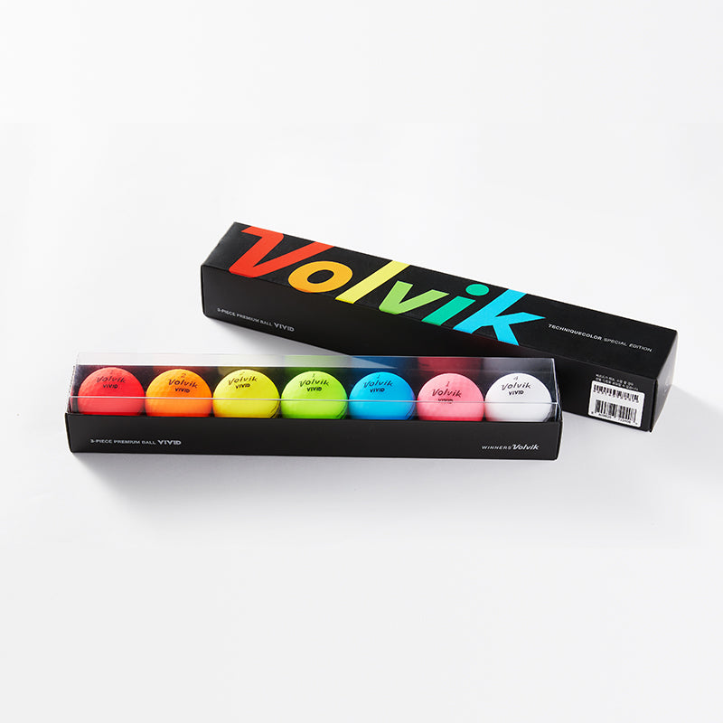 Balles Volvik Vivid - Rainbow 7 couleurs