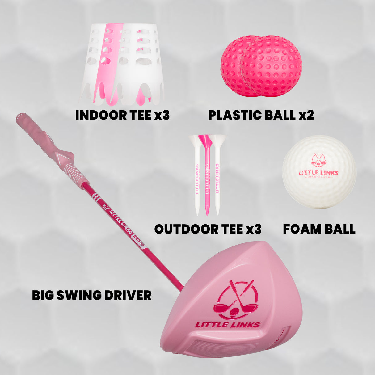 Komplettes US-Golfset für Kinder, 4 Schläger, 115–122 cm