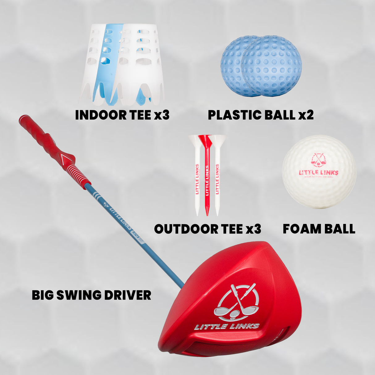 Komplettes US-Golfset für Kinder, 4 Schläger, 115–122 cm