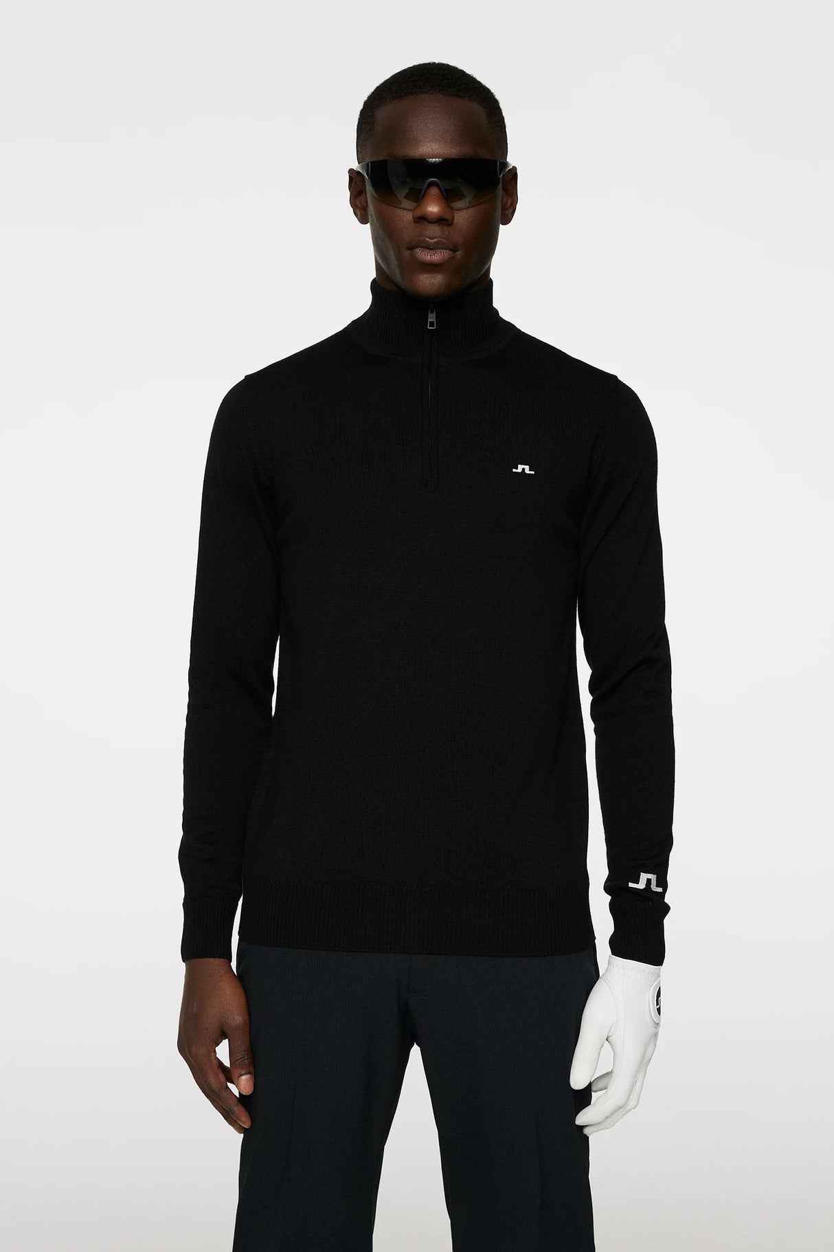 J.Lindeberg Kian Tour Merino-Pullover mit Reißverschluss