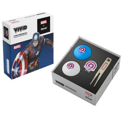 Balles Volvik Marvel + Divot + Hat Clips