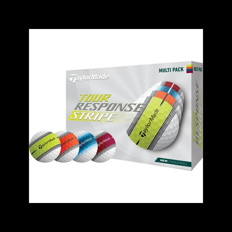 Balles Taylormade Tour response Stripe 4 couleurs