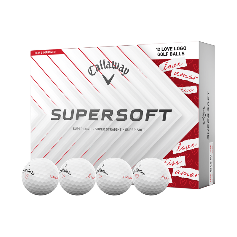Balles Callaway Supersoft Saint Valentine