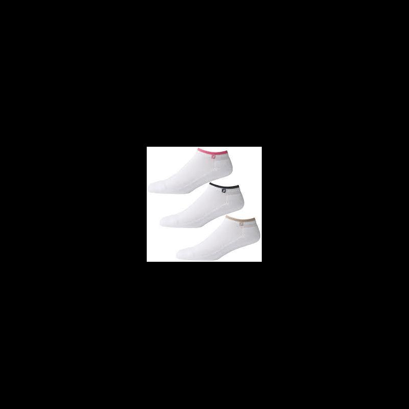 Footjoy Comfortsoft Damen Kurze Socken Weiß (3er Pack)
