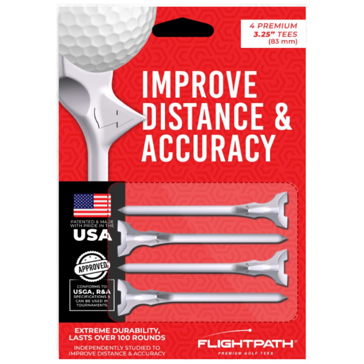 Tees Premium Flightpath blister pack 83mm