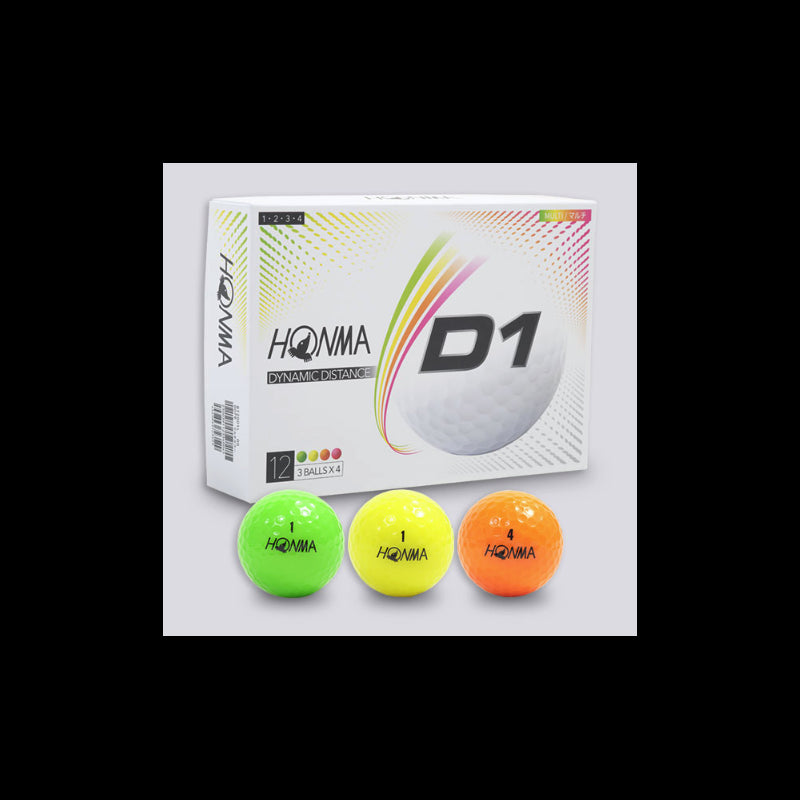 Balles Honma D1 4 couleurs