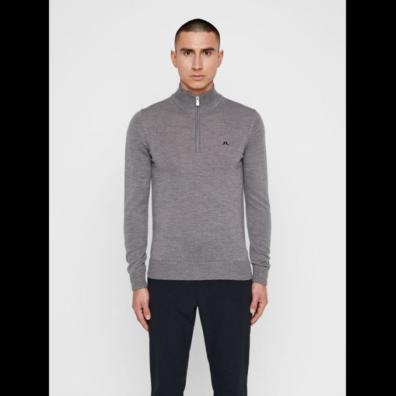 J.Lindeberg Kian Tour Merino-Pullover mit Reißverschluss
