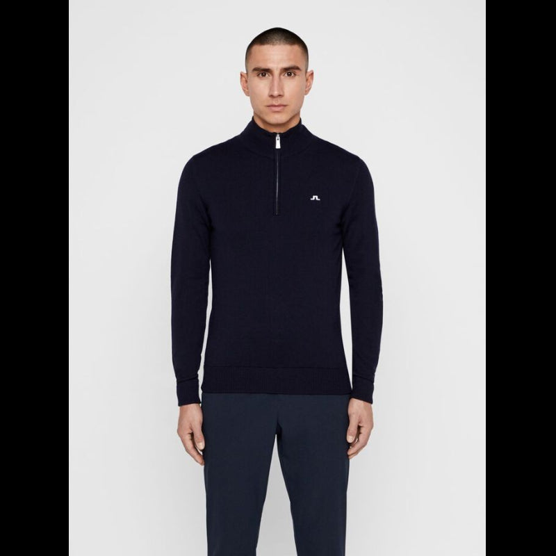 J.Lindeberg Kian Tour Merino-Pullover mit Reißverschluss