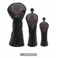 Head Cover Tete de Mort Couture Rouge B6002026