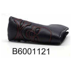 Head Cover Putter Blade Tete de mort couture rouge B6001121