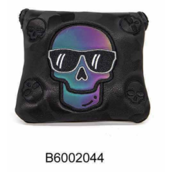 Head Cover Putter Mallet tete de mort Black lunette b6002044