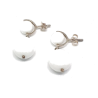 Bijoux - Boucles d´oreilles GE1 Silver - Agathe Blanche