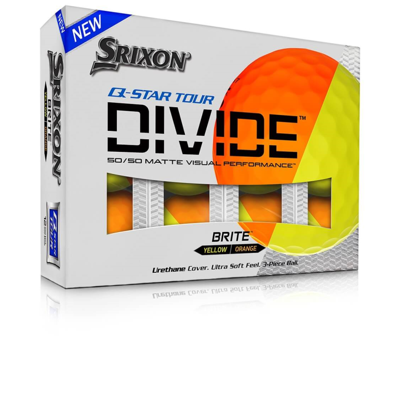 Srixon Q-star Tour Divide Brite Yellow / Orange