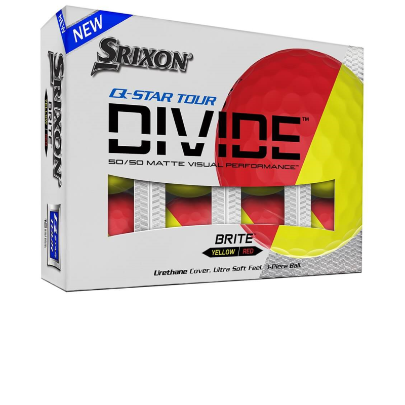 Srixon Q-star Tour Divide Brite Yellow / Red