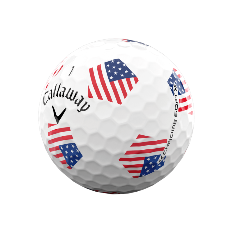 Balles Limited Edition Callaway Chrome Soft Ryder Cup USA / Europe