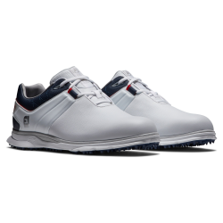 Chaussures Footjoy Pro SL blanche navy 53074