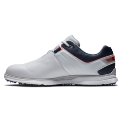 Chaussures Footjoy Pro SL blanche navy 53074