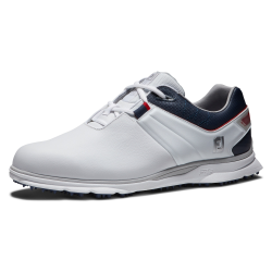 Chaussures Footjoy Pro SL blanche navy 53074