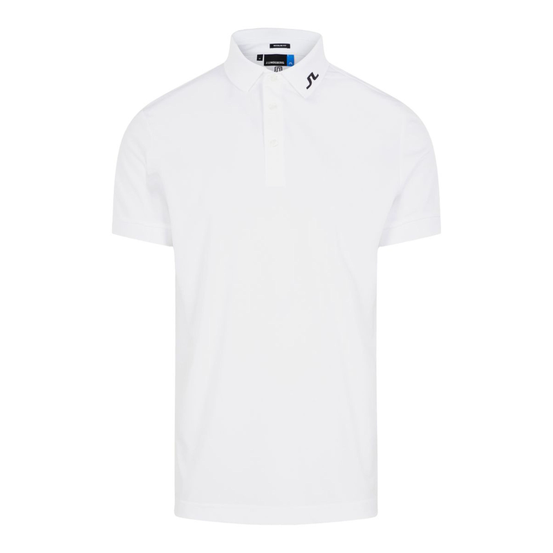 Polo Men J.Lindeberg BLANC Tour Tech Reg TX Jersey