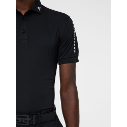 Polo Men J.Lindeberg BLACK Tour Tech Reg TX Jersey