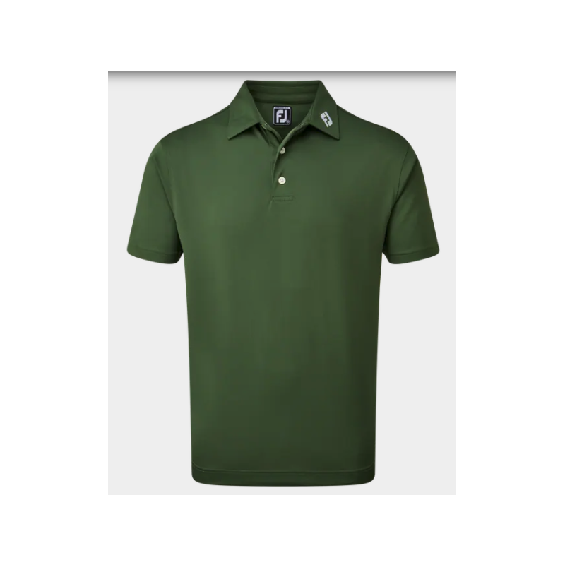 Polo Homme Footjoy Stretch Pique Solid VERT OLIVE