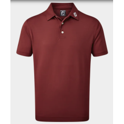 Polo Homme Footjoy Stretch Pique Solid BORDEAU