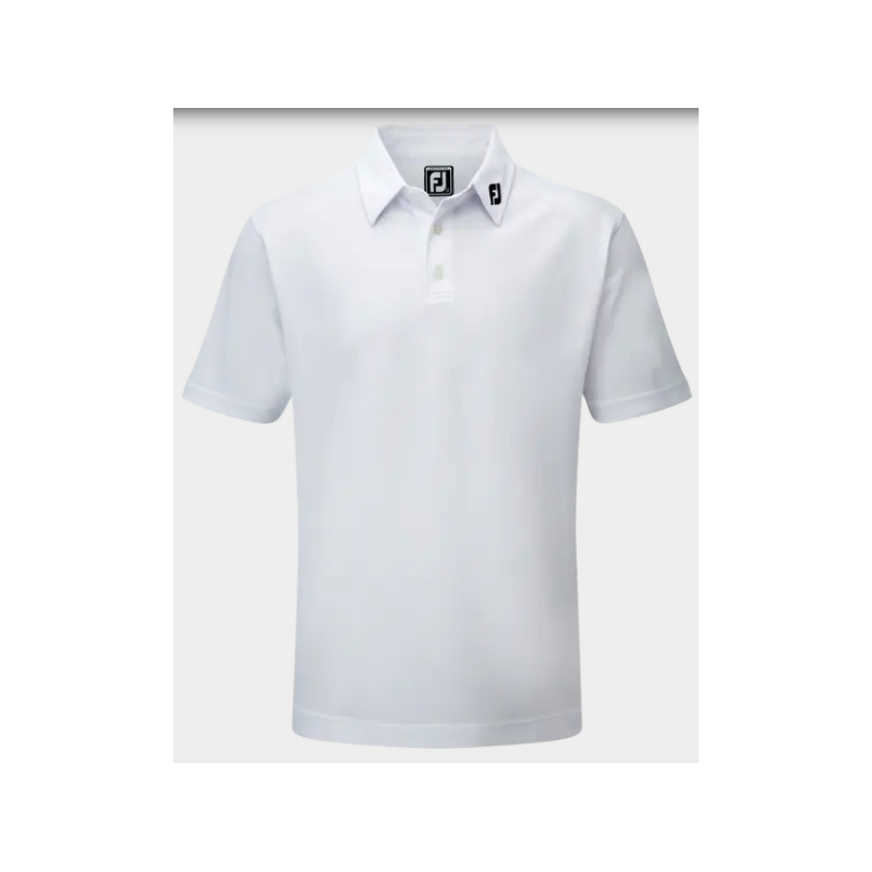 Polo Homme Footjoy Stretch Pique Solid WHITE