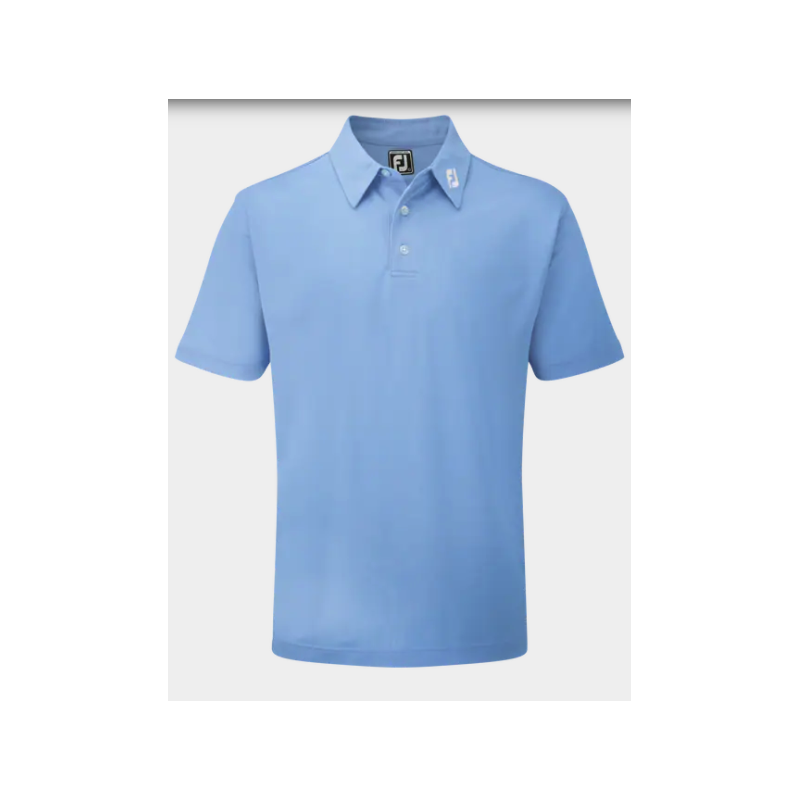 Polo Homme Footjoy Stretch Pique Solid LIGHT BLEU