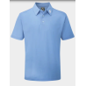 Polo Homme Footjoy Stretch Pique Solid LIGHT BLEU