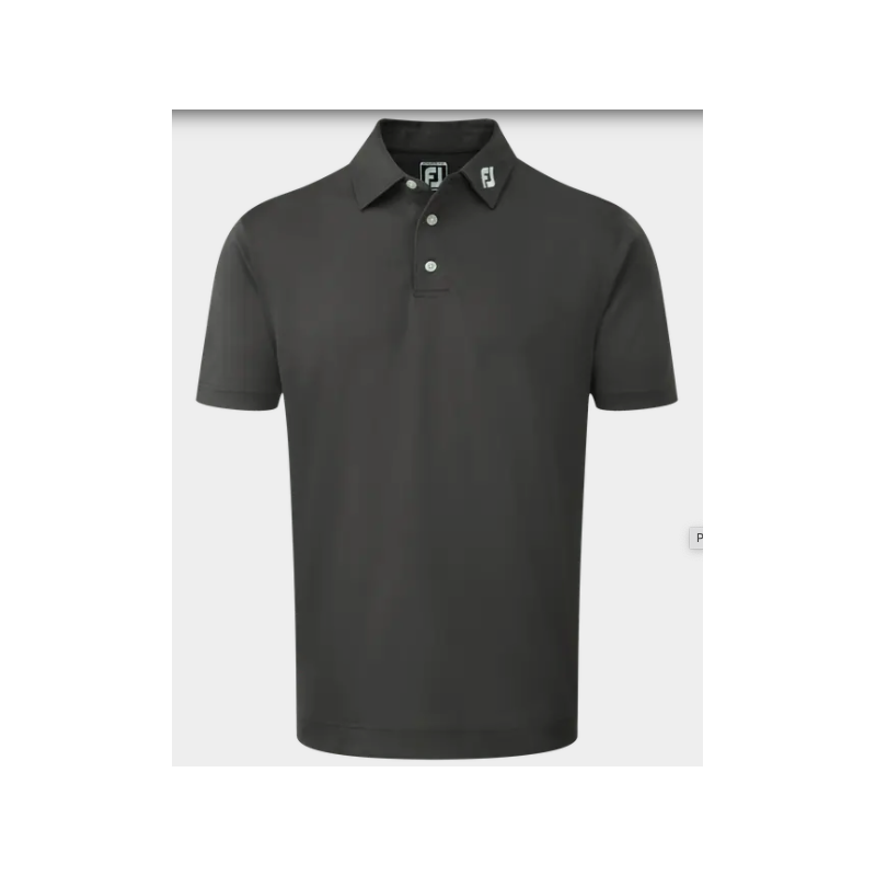 Polo Homme Footjoy Stretch Pique Solid GRIS CHARBON