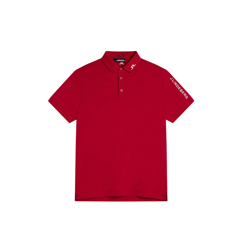 Polo Men J.Lindeberg Chili Pepper Tour Tech Reg