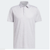 Polo adidas white grey Jacquard Textured men