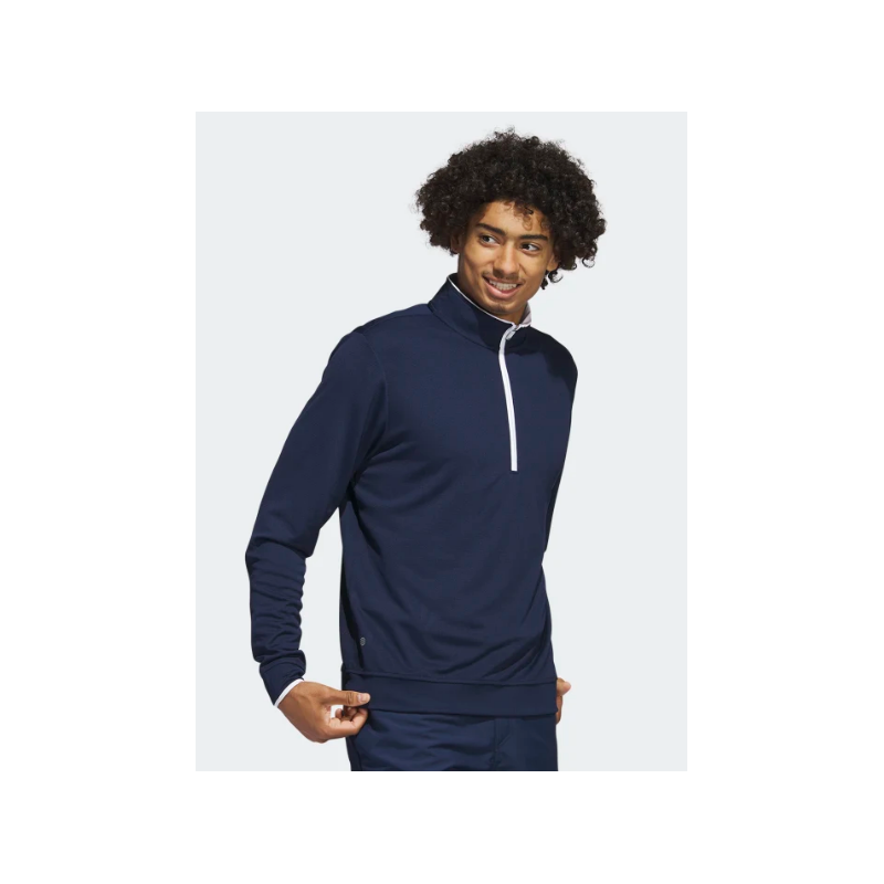 Veste Adidas Quarter Zip Navy Men