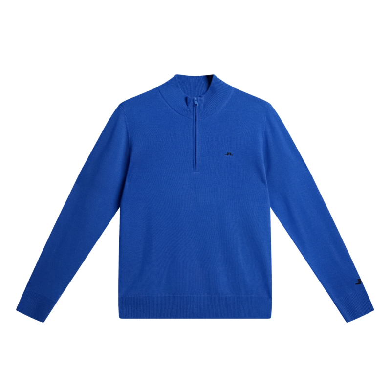 Pull zip J.Lindeberg Nautical Blue Kian Tour Merino