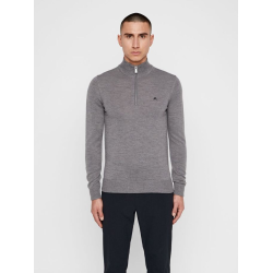 Pull zip J.Lindeberg GRIS Kian Tour Merino