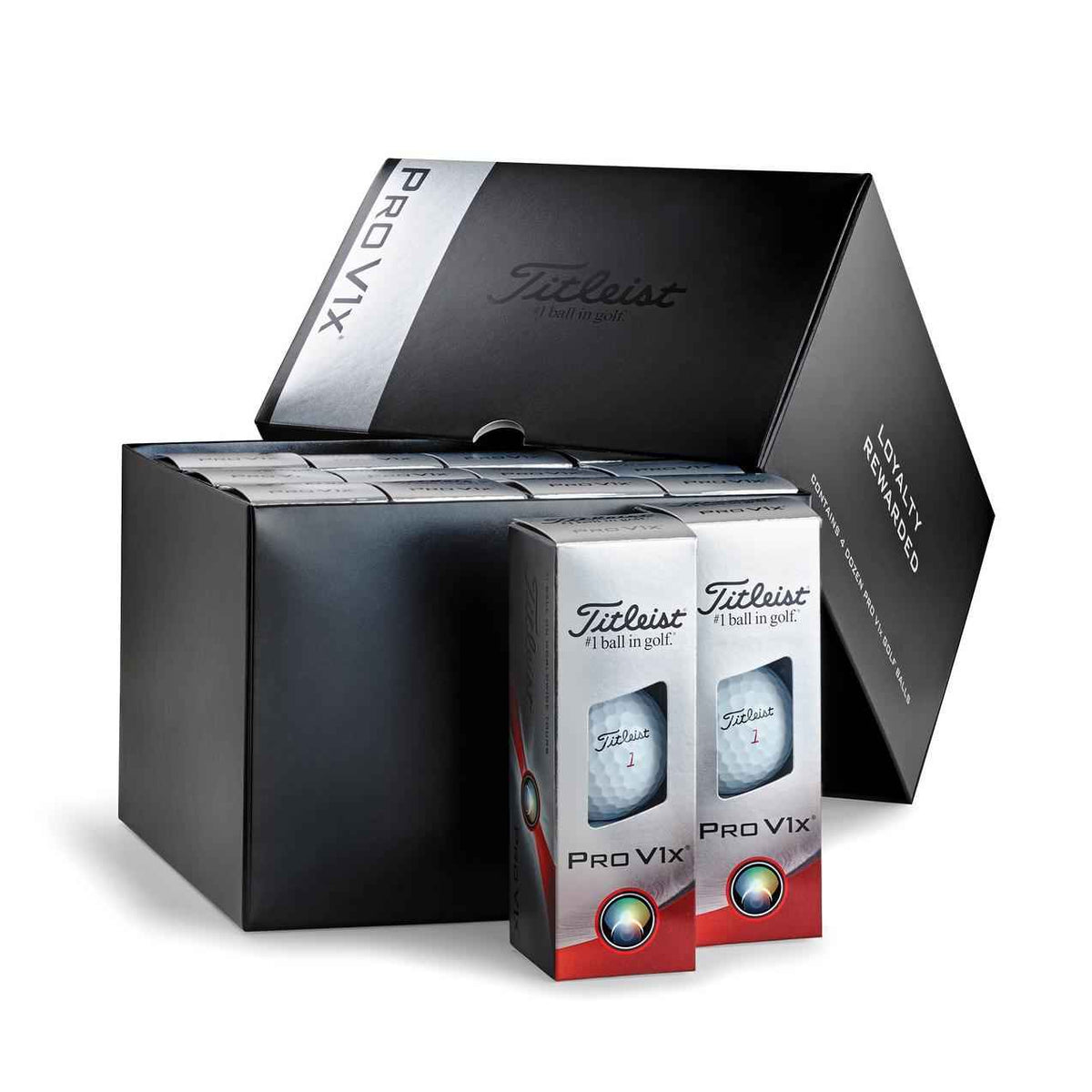Balles Titleist Pro v1, Prov1x, Leftdash - Loyalty Reward : 3 achetées = 1 offerte