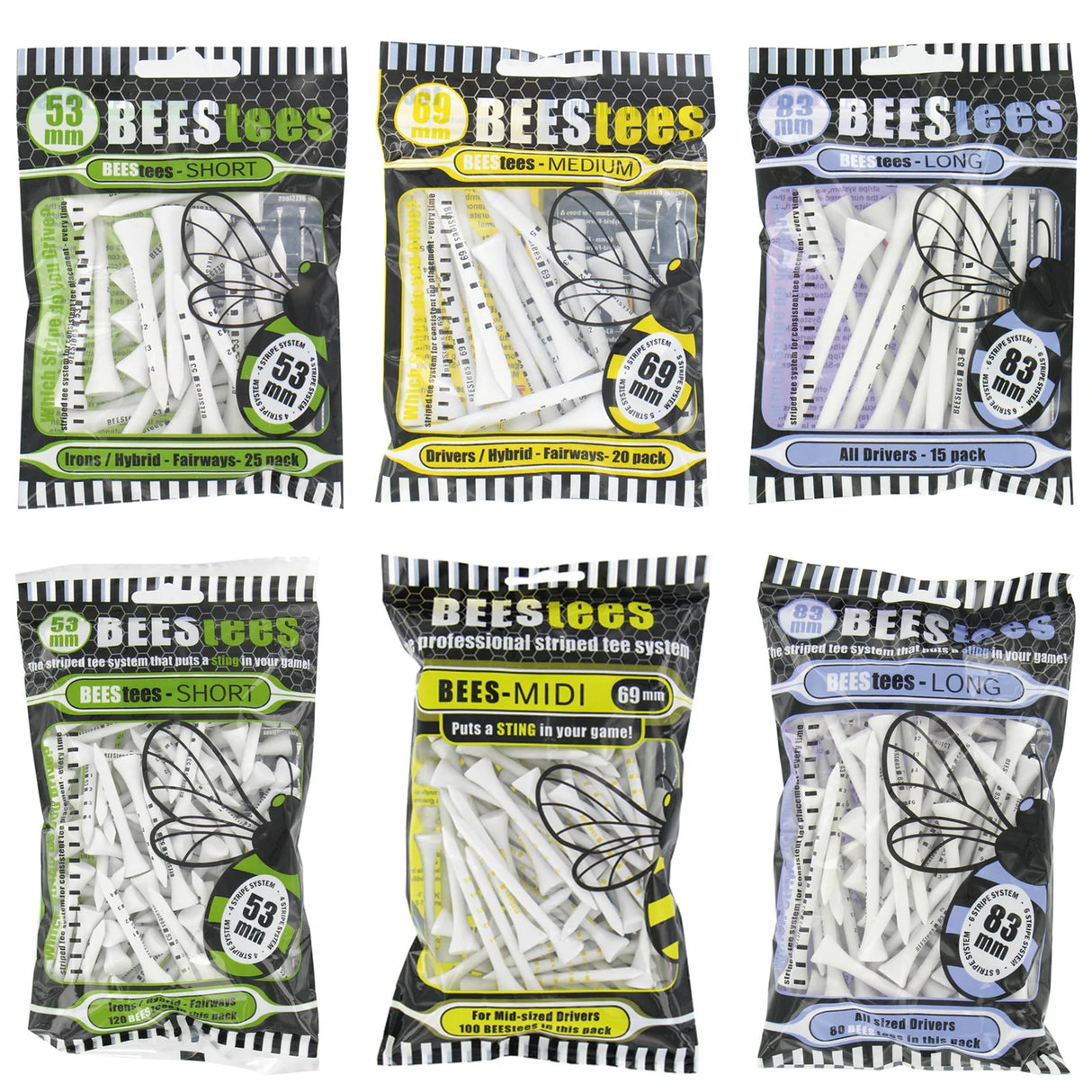 80 Bambus-Bienen-Tees 83 mm