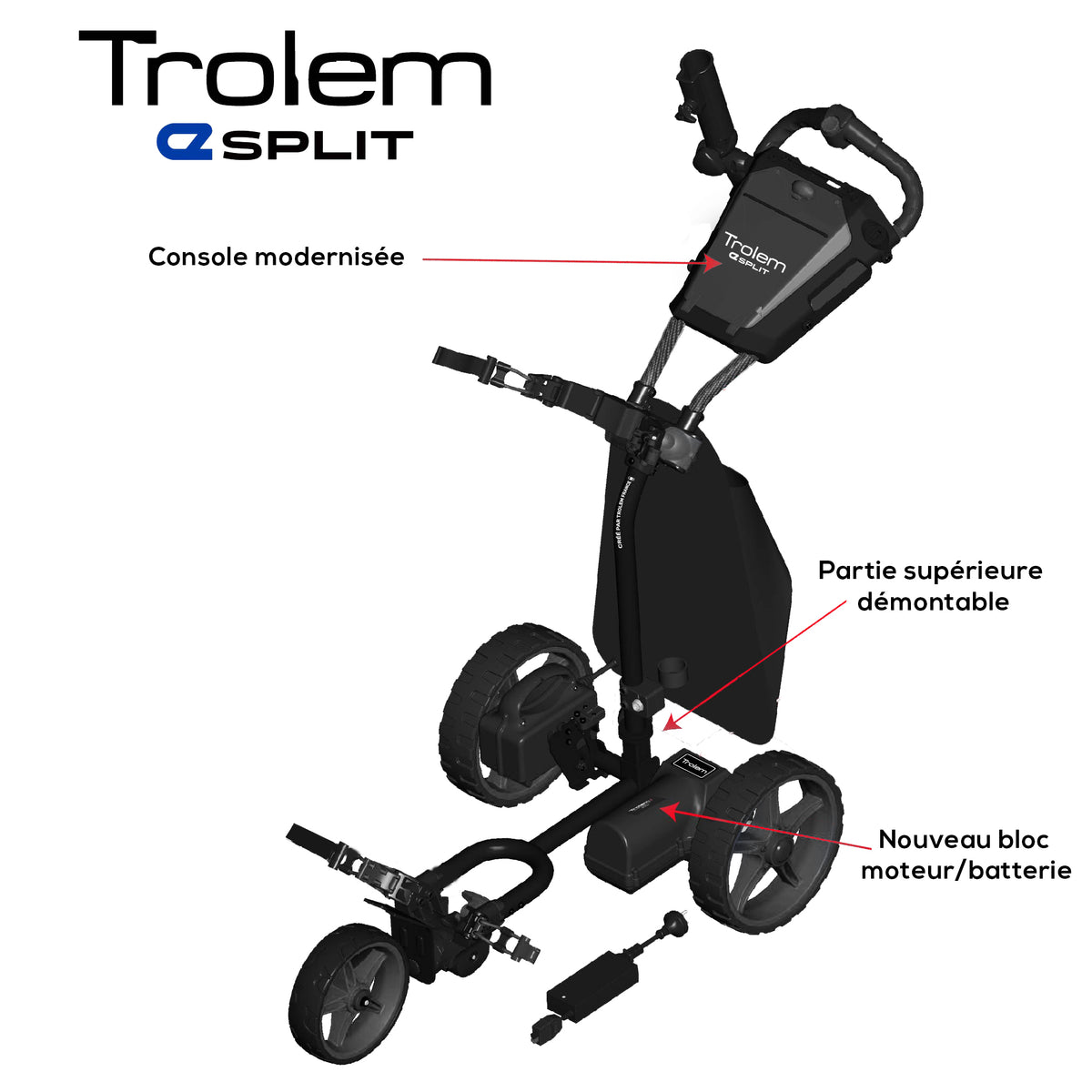 Trolem eSplit Brake Electric Golf Trolley – Planete Golf