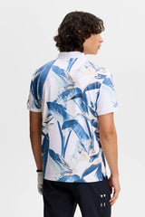 Polo J.Lindeberg Tour Tech Print Paradise Skylight