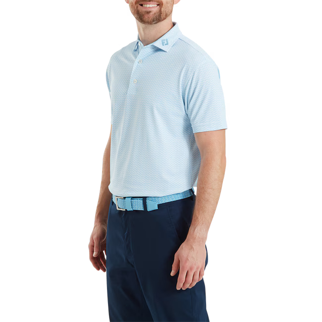 Polo Footjoy piqué imprimé coquillage
