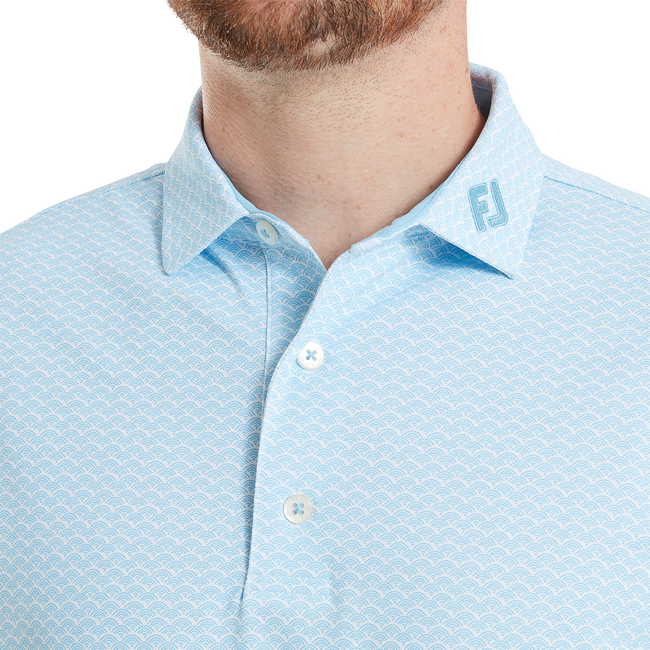 Polo Footjoy piqué imprimé coquillage