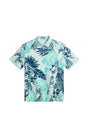 Polo Homme J.Lindeberg tour tech print Grove Blue
