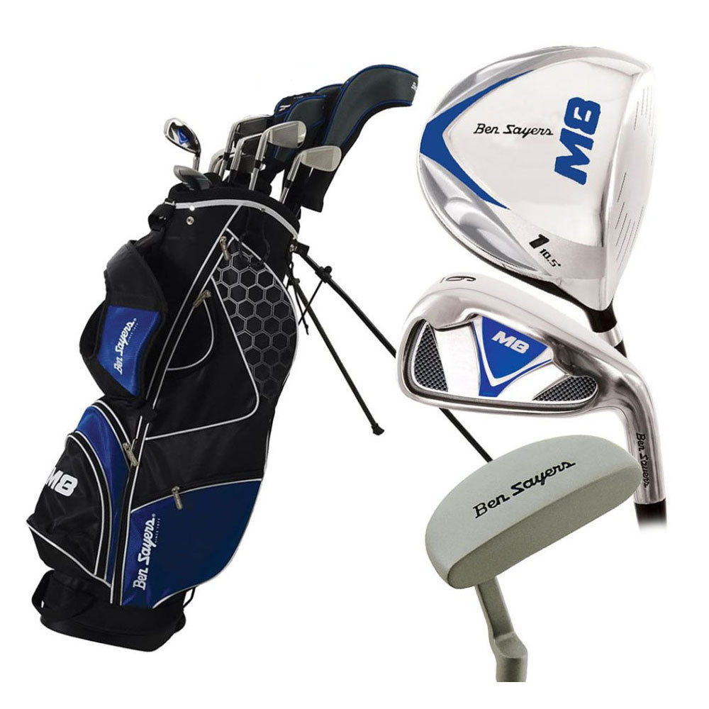 Set de golf Complet Débutant Ben Sayer 10 Clubs + Sac trépied