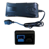 Chargeur Lihtium Fiche Bleu - Chariot Motocaddy