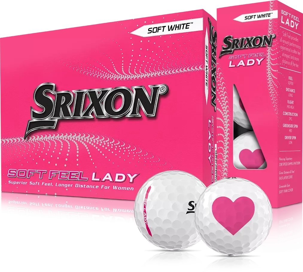 Balles Srixon Soft Feel Lady Blanche Valentine